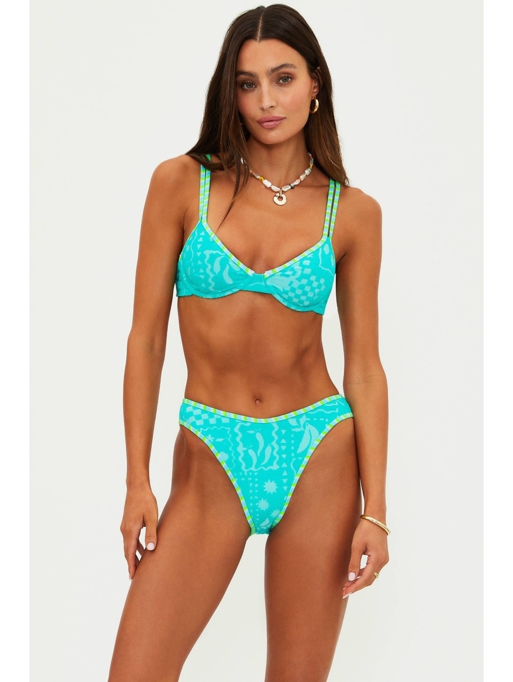 Beachriot Camilla Top Aqua Haze Terry